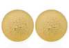 Brinco Dourado Botton Martelado