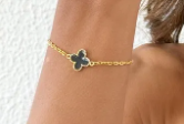 Pulseira Elos Ovais e Inspiração Vg. Preta