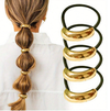 Scrunchies de Cabelo Dourados de Metal
