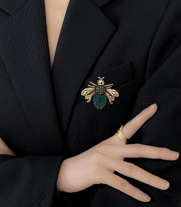 Broche  de Abelha Verde