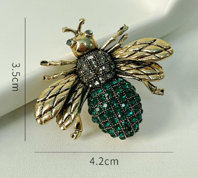 Broche  de Abelha Verde