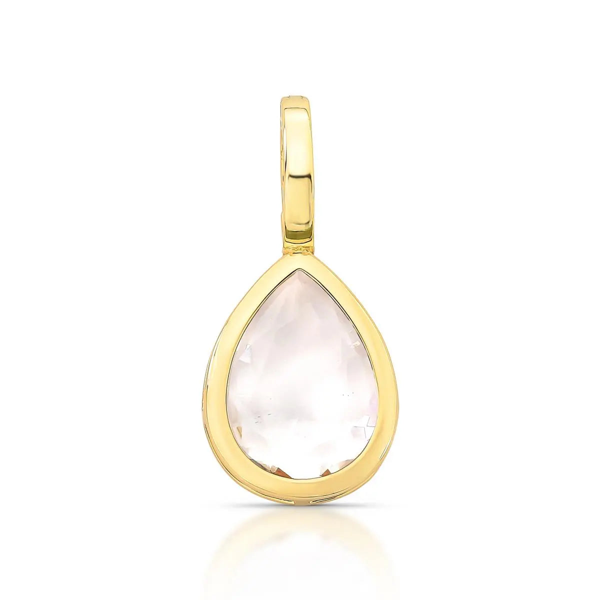 PINGENTE COM CRISTAL DE GOTA E FECHO