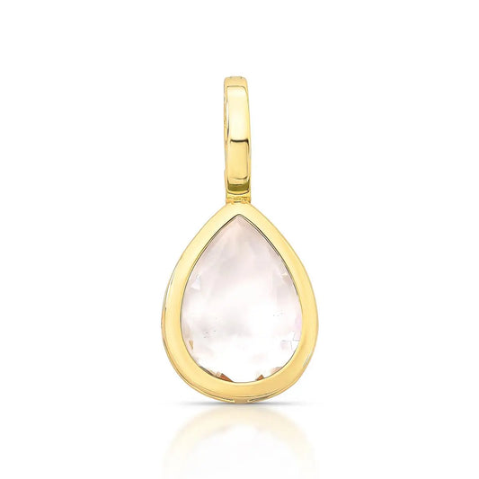 PINGENTE COM CRISTAL DE GOTA E FECHO