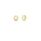 BRINCO REDONDO COM CRISTAL BANHADO A OURO