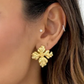 Brinco Dourado Floral