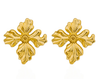 Brinco Dourado Floral