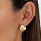 Brinco Dourado Inspiração Martelado
