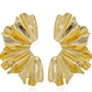 Brinco Dourado Meia Flor
