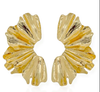 Brinco Dourado Meia Flor