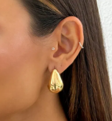 Brinco Dourado Gota