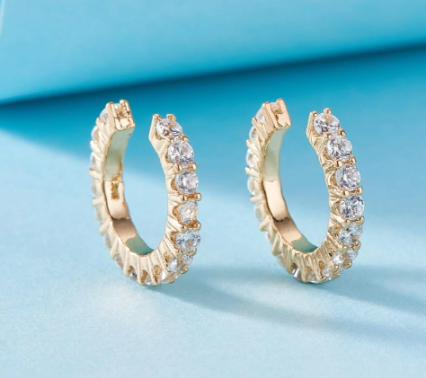 2 Piercing  com decoração de strass