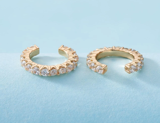 2 Piercing  com decoração de strass