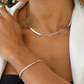 Conjunto Colar e Pulseira  Prata 925