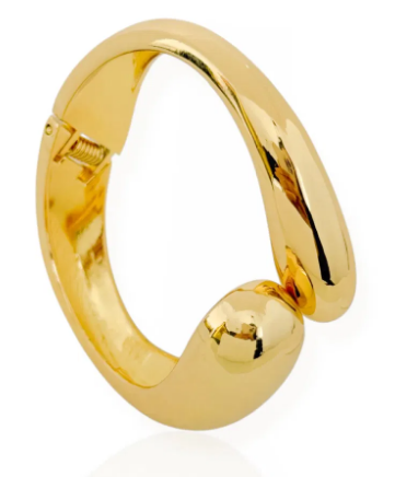 Bracelete dourado Maxi Duo Gota