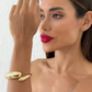 Bracelete dourado Maxi Duo Gota