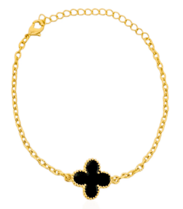 Pulseira Elos Ovais e Inspiração Vg. Preta