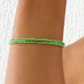 Pulseira  Riviera dourada com verde