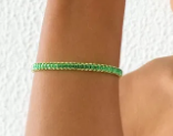 Pulseira  Riviera dourada com verde