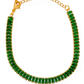 Pulseira  Riviera dourada com verde